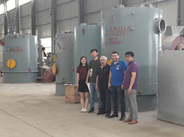 意大利沙子烘干客戶(hù)到場(chǎng)