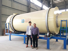 巴林污泥烘干機(jī)客戶(hù)到泰